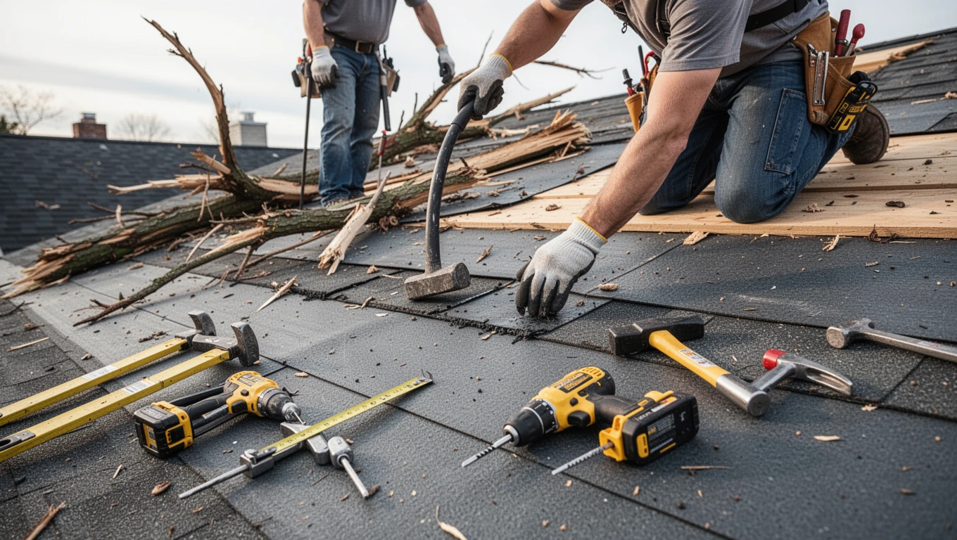 Wind Damage Roof Repair
